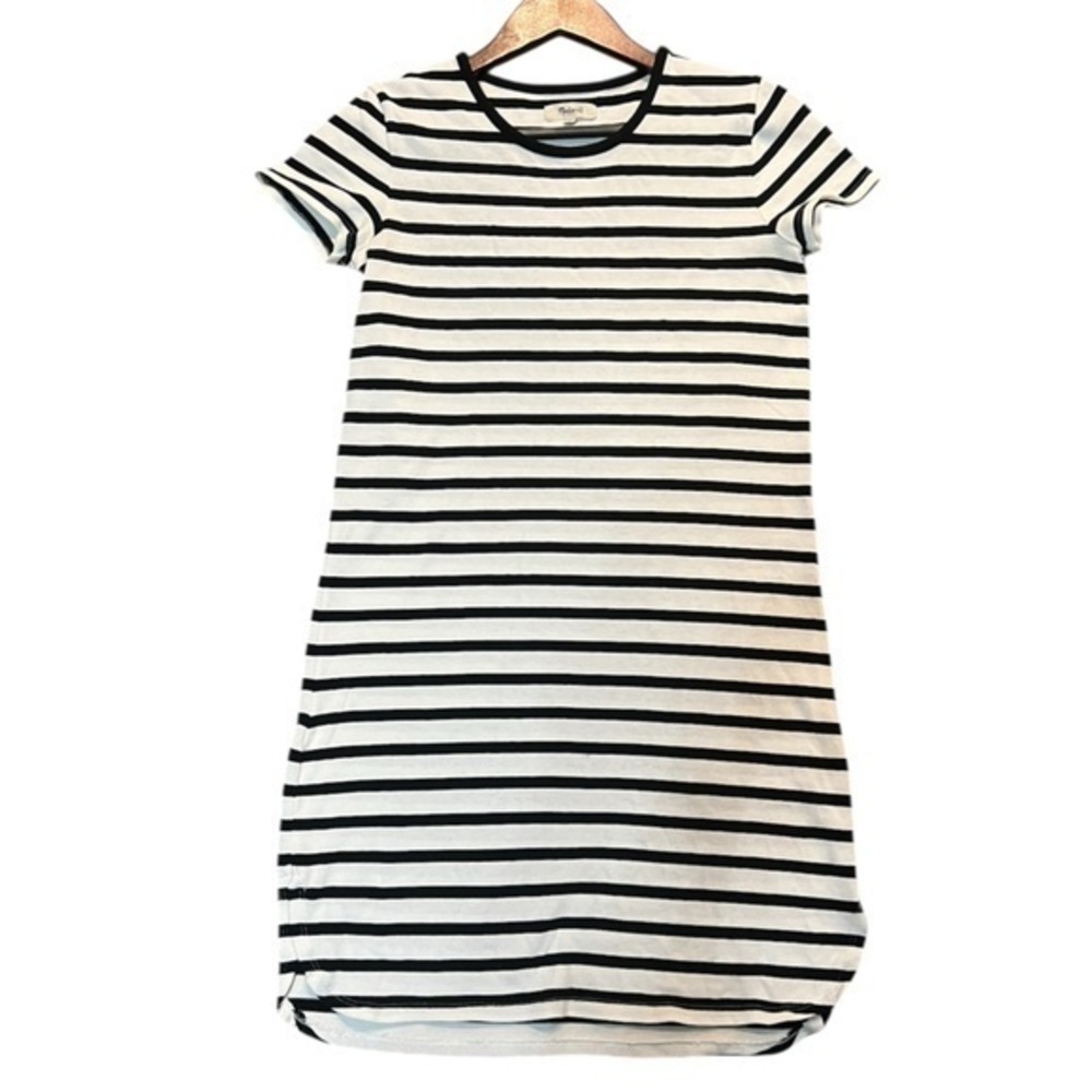 Madewell Black and White Raglan Dress Size XXS